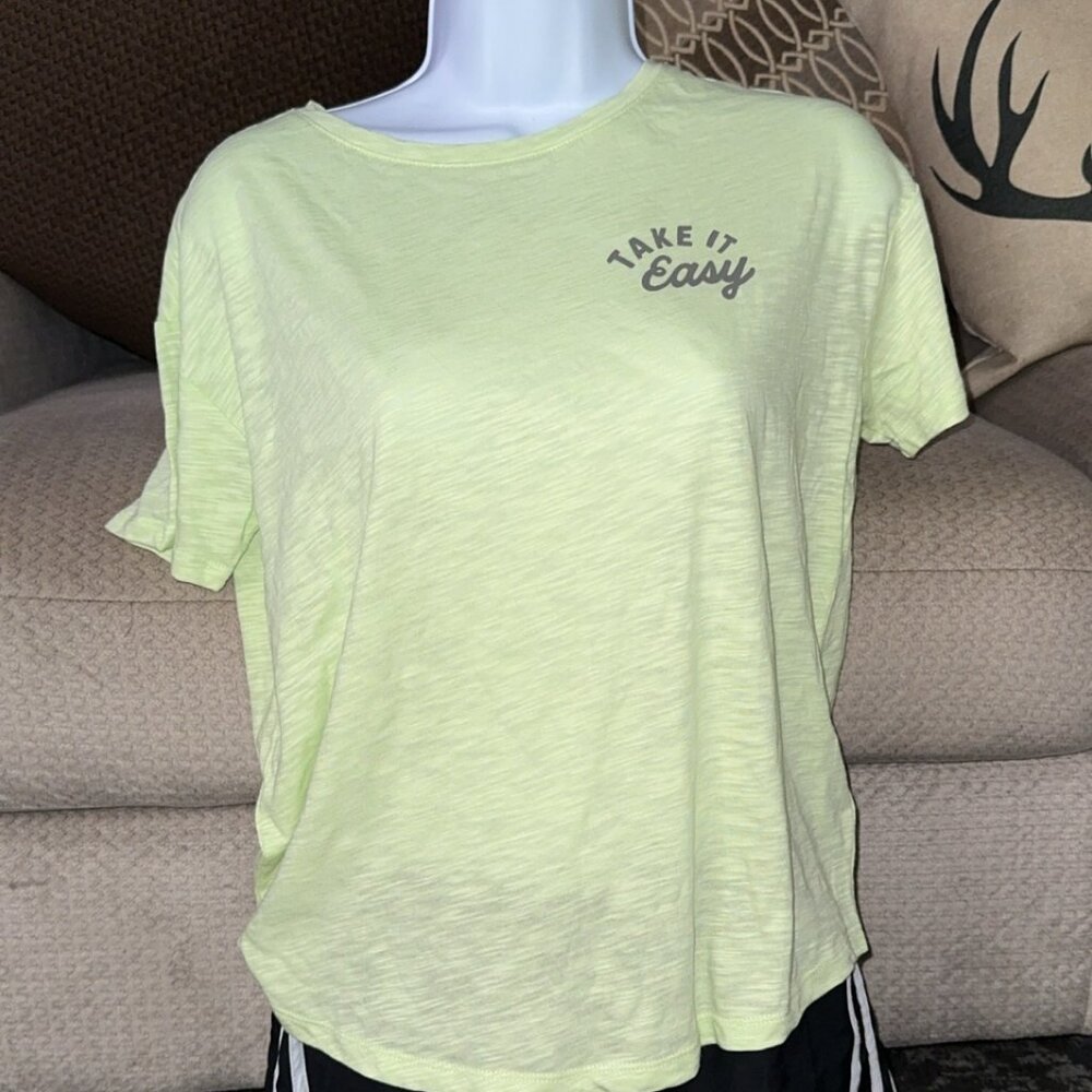 Old Navy Woman's Greenish/Yellow T shirt
